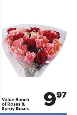 Weis Markets Value bunch of roses & spray roses offer