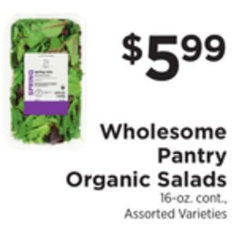 ShopRite Organic salads offer