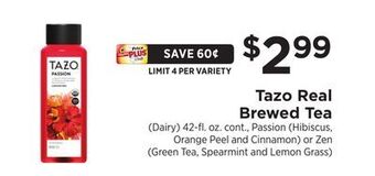 ShopRite Real brewed tea offer