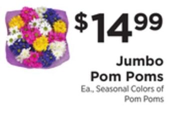 ShopRite Jumbo pom poms offer