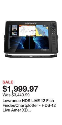 Cabela's Lowrance hds live 12 fish finder/chartplotter - hds-12 live amer xd ai 3-in-1 offer