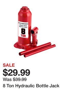 Harbor Freight Tools 8 ton hydraulic bottle jack offer