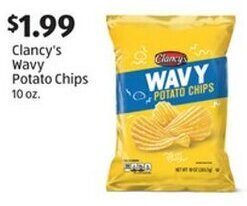 Aldi Clancy's Wavy Potato Chips 10 oz. offer