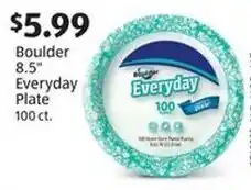 Aldi Boulder 8.5" Everyday Plate 100 ct. offer