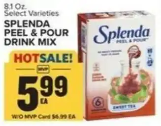 Food Lion Splenda Peel & Pour Drink Mix 8.1 oz offer