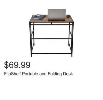 Costco Flipshelf portable and folding desk offer