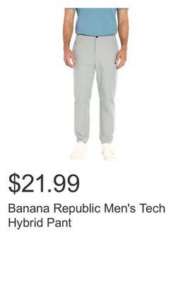 Costco Banana republic men's tech hybrid pant offer