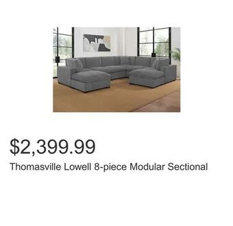 Costco Thomasville lowell 8-piece modular sectional offer