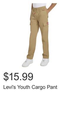 Costco Levi's youth cargo pant offer