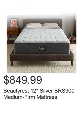 Costco Beautyrest 12 silver brs900 medium-firm mattress offer