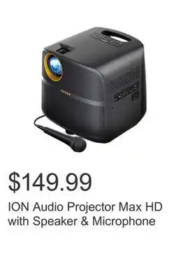 Costco Ion audio projector max hd with speaker & microphone offer