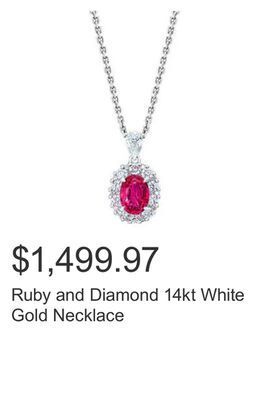 Costco on sale ruby necklace