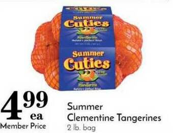 Pavilions Summer Clementine Tangerines offer