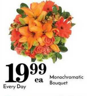 Pavilions Monochromatic Bouquet offer