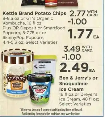 QFC Ben & Jerry's Or Snoqualmie Ice Cream offer