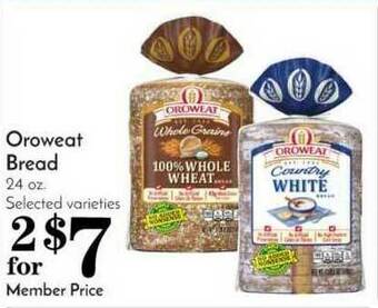 Pavilions Oroweat Bread offer
