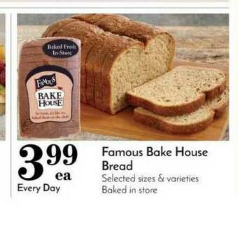 Pavilions Famous Bake House Bread offer
