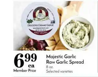 Pavilions Majestic Garlic Raw Garlic Spread offer