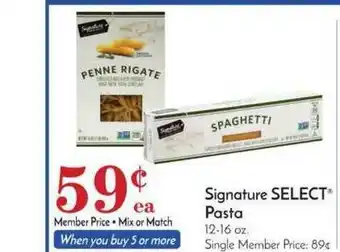 Pavilions Signature Select® Pasta offer