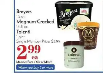 Pavilions Breyers, Magnum Cracked Or Talenti offer