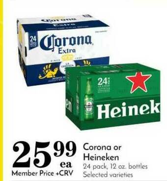 Pavilions Corona Or Heineken offer
