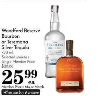 Pavilions Woodford Reserve Bourbon Or Teremana Silver Tequila offer
