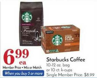 Pavilions Starbucks Coffee offer