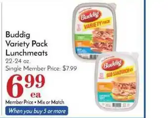 Pavilions Buddig Variety Pack Lunchmeats offer