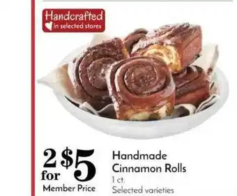 Pavilions Handmad Cinnamon Rolls offer