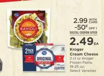QFC Kroger Cream Cheese offer