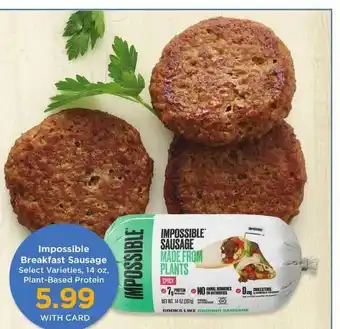 QFC Impossible Breakfast Sausage offer