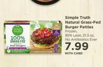 QFC Simple Truth Natural Grass-Fed Burger Patties offer