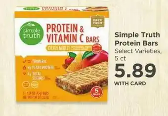 QFC Simple Truth Protein Bars offer