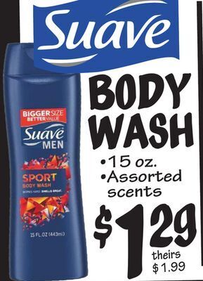 Ollie's Suave body wash offer