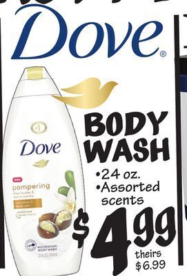 Ollie's Dove body wash offer