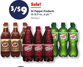 Family Dollar Dr pepper products offer