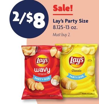 Family Dollar Lay's party size offer