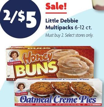 Family Dollar Little debbie multipacks offer