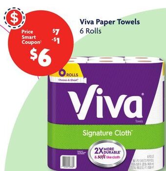 Family Dollar Viva paper towels offer