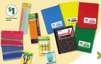 Family Dollar Assorted school supplies offer