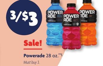 Family Dollar Powerade offer
