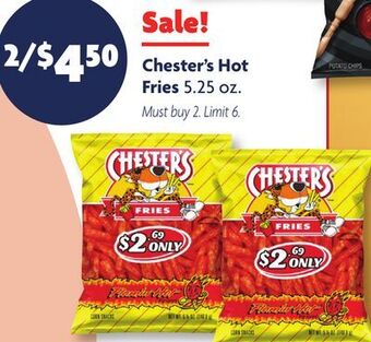 Family Dollar Chester's hot fries offer