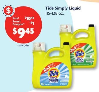 Family Dollar Tide simply liquid offer