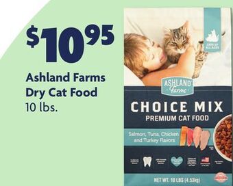 Family Dollar Ashland farms dry cat food offer