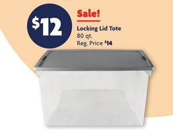 Family Dollar Locking lid tote offer