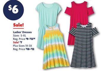 Family Dollar Ladies' dresses offer