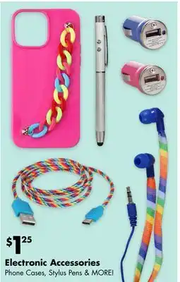 Dollar Tree Electronic accessories offer