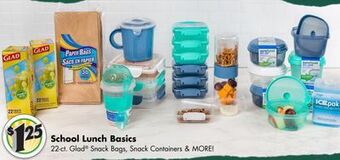 Dollar Tree School lunch basics offer