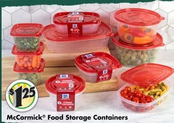 Dollar Tree Mccormick® food storage containers offer