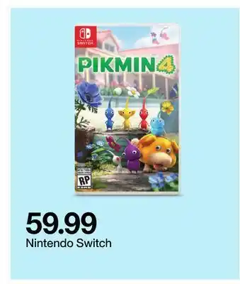 Target Pikmin 4 nintendo switch offer